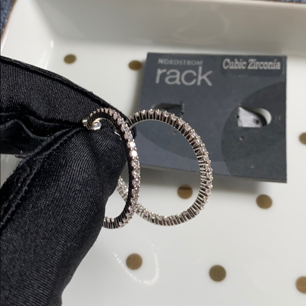 Nordstrom cubic zirconia hoop earrings